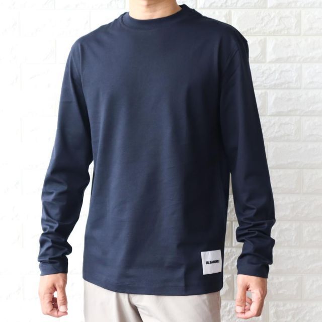 ジルサンダー プラス ロンT 長袖Tシャツ メンズ  1枚販売 ネイビー JIL SANDER＋