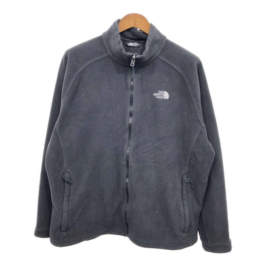 THE NORTH FACE ノースフェイス フリースジャケット アウトドア 大きいサイズ ブラック (メンズ XXL) 中古 古着 Q9425
