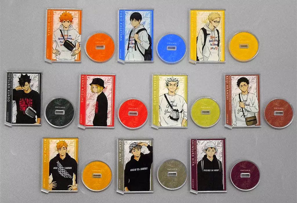 中古】アクリルスタンド・アクリルパネル 全10種セット 「ハイキュー