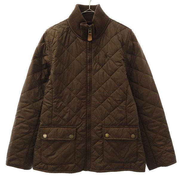 ラルフローレン　ファイアーマンジャケット　裏地キルティング　ブラウン　美品 ラルフローレン ファイアーマンジャケット 裏地キルティング