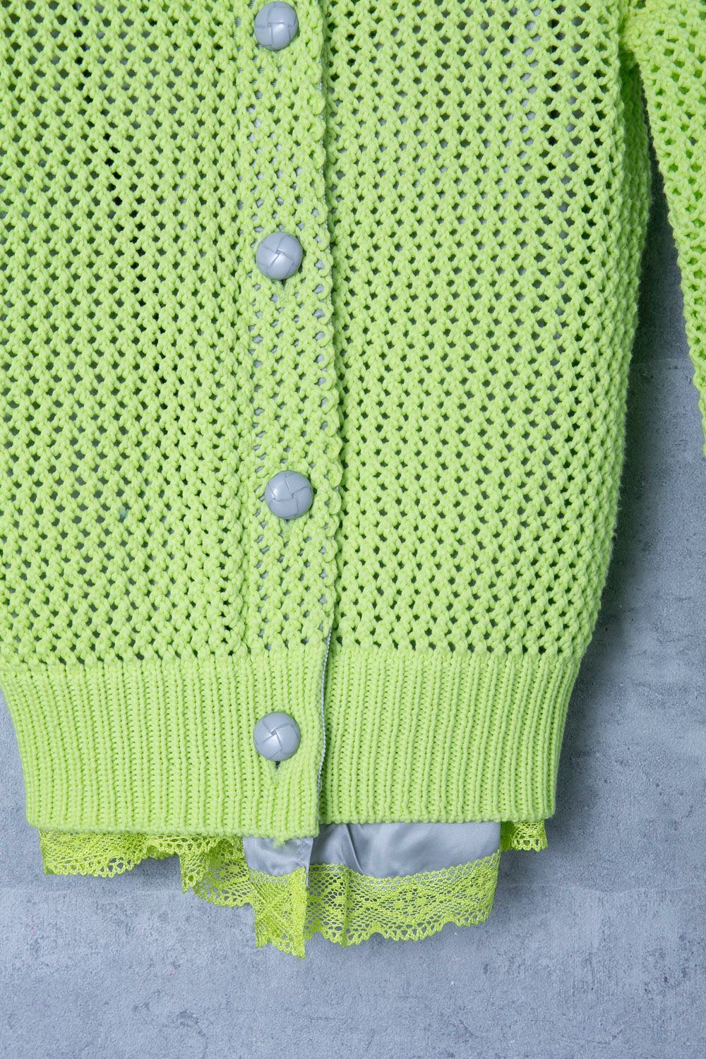 sacai luck サカイラック レイヤードレースカーディガン - メルカリ