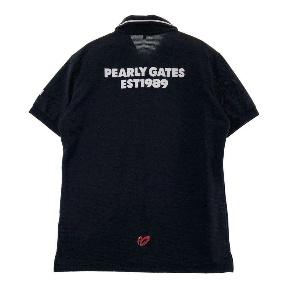 【パーリーゲイツ】2024年人気PGGロゴ総柄 半袖ゴルフポロシャツM PEARLY GATES パーリーゲイツ 2021年モデル 半袖ポロシャツ ニコ