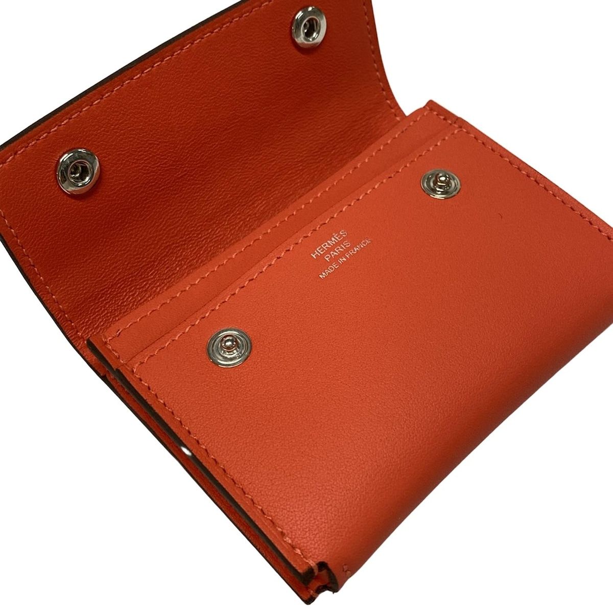 HERMES オレンジ レザー 薄型カードケース 楽天市場】【財布】HERMES エルメス ベアン カードケース 名刺