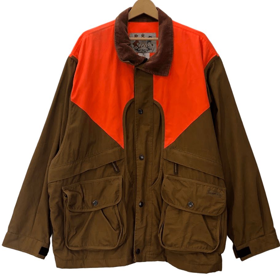 90s 襟コーデュロイ切替ハンティングジャケット　黒茶　ゆるだぼ古着 183931408.jpg?cmsp_timestamp=