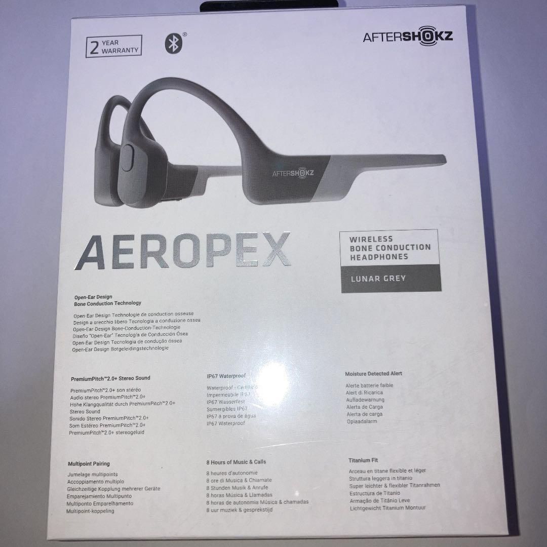 AFTERSHOKZ AEROPEX LUNAR GRAY - ヘッドフォン