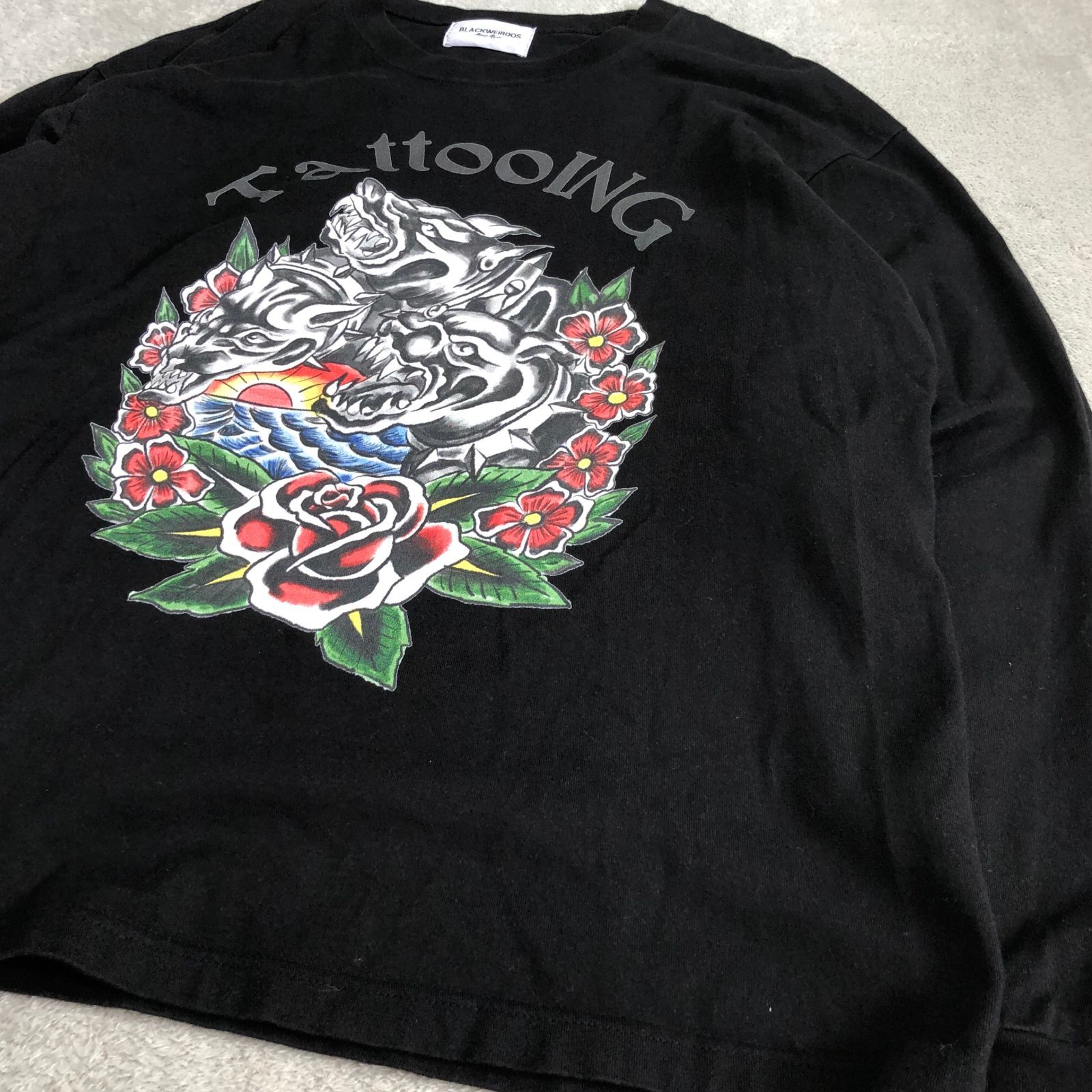 Black Weirdos ロングスリーブTシャツ 長袖カットソー ロンT 