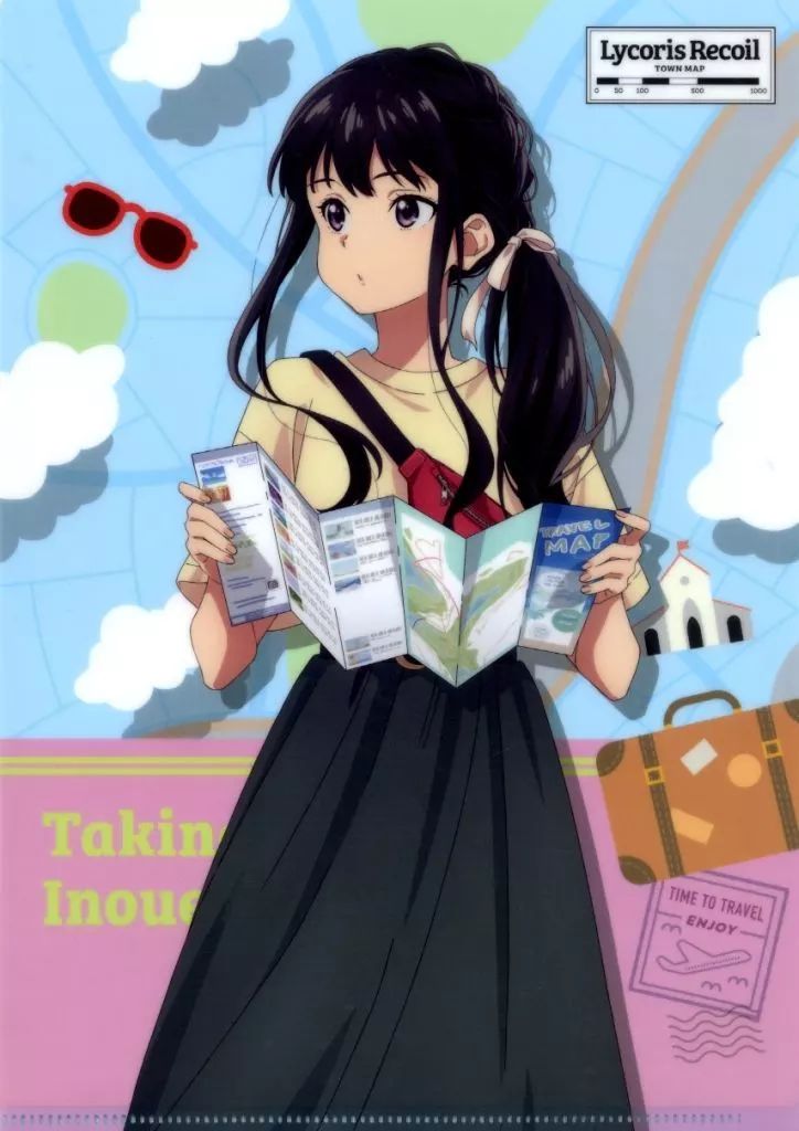 中古】クリアファイル 井ノ上たきな(旅行私服) A4クリアファイル