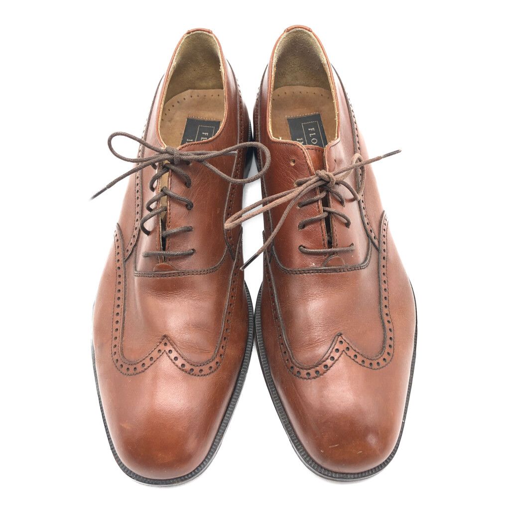 ソール交換済　極美品　フローシャイム　インペリアル　ウィングチップ　革靴　9.5 FLORSHEIM - Chett