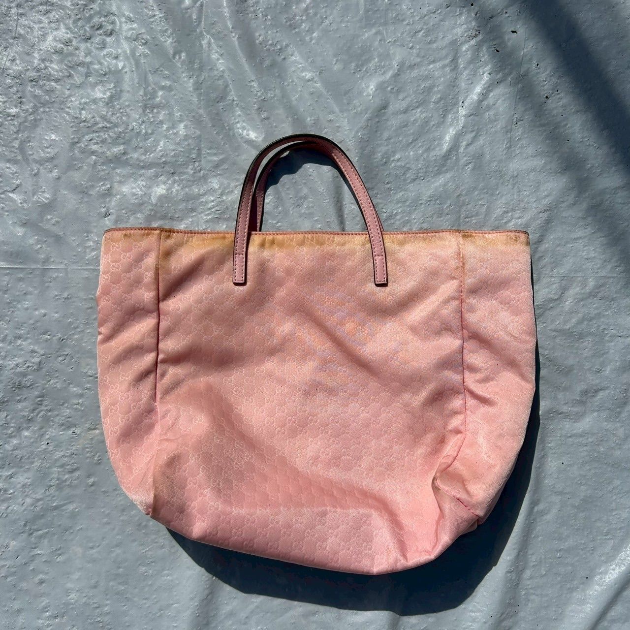GUCCI グッチ キッズ チルドレンズ レディース ナイロン レザー トート
