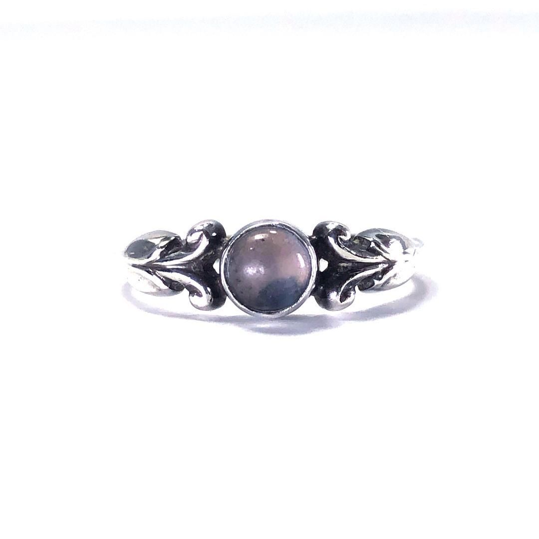 ジョージジェンセン　リング　ムーンストーン　9号　ジャンク品 美品・箱付】Georg jensen ジョージジェンセン／商品種類