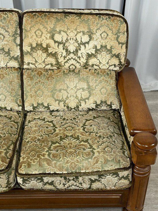 2705 カリモク オールド 金華山 オーク材 3人掛け ソファ 3P トリプル