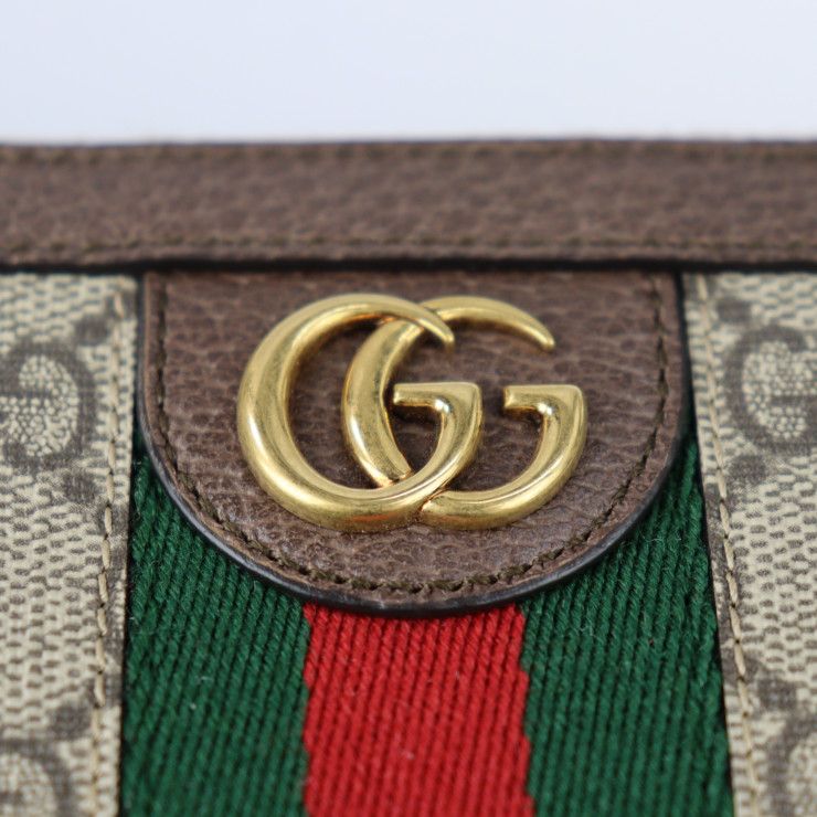 GUCCI グッチ オフィディア 長財布 604149 PVC レザー ベージュ