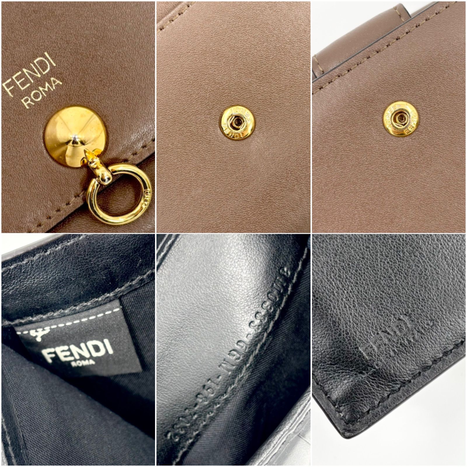 FENDI フェンディ バイザウェイミディアムウォレット 二つ折り財布 