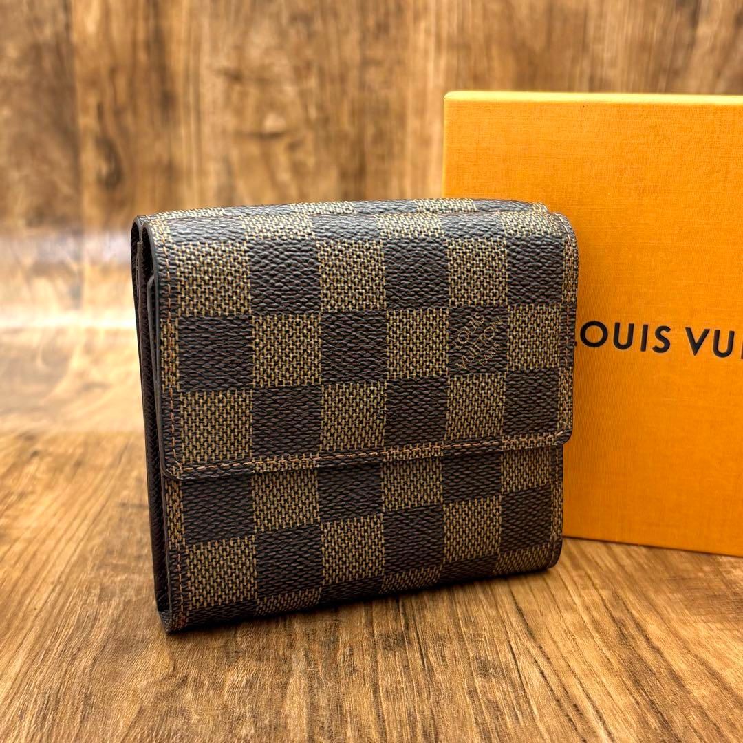 ルイヴィトン ダミエ ポルトフォイユマルコ 二つ折り財布 男女兼用 ブラウン ルイヴィトン ダミエ ポルトフォイユマルコ 二つ折り財布 ユニセックス