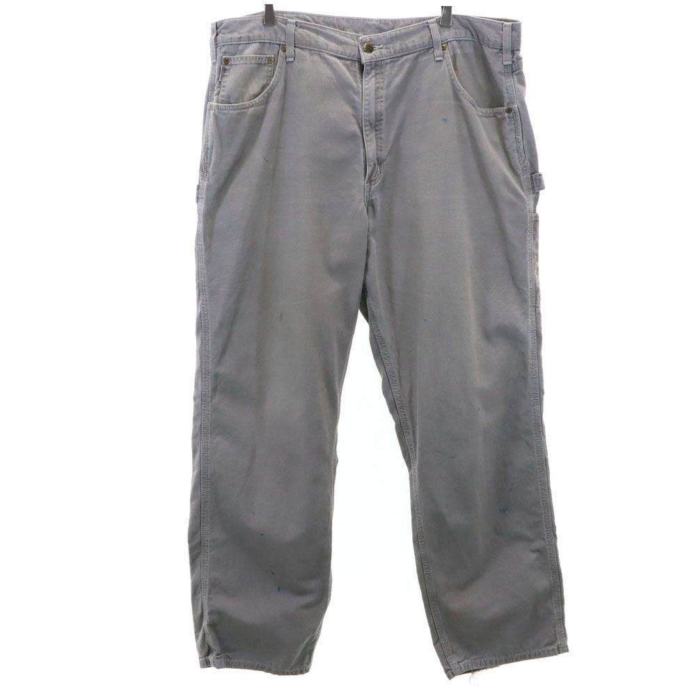 カーハート ペインターパンツ W40 グレー Carhartt ビッグサイズ メンズ 古着 【240420】