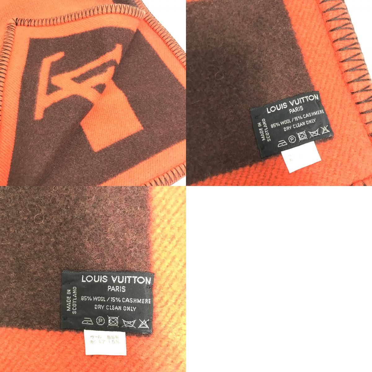 LOUIS VUITTON ルイヴィトン ブランケット ロゴ ウール/カシミヤ