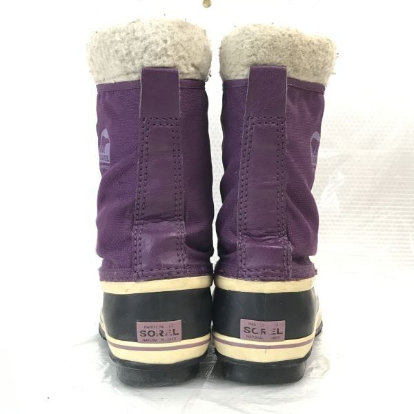 70's　カナダ製　SOREL　アルパイン　スノーブーツ　24㎝　試用程度美品 ビンテージ○MADE IN CANADA SOREL CARIBOUスノーブーツ茶○24102