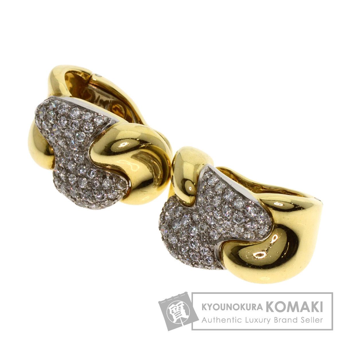 Damiani ダミアーニ パヴェ ダイヤモンド イヤリング K18YG レディース 