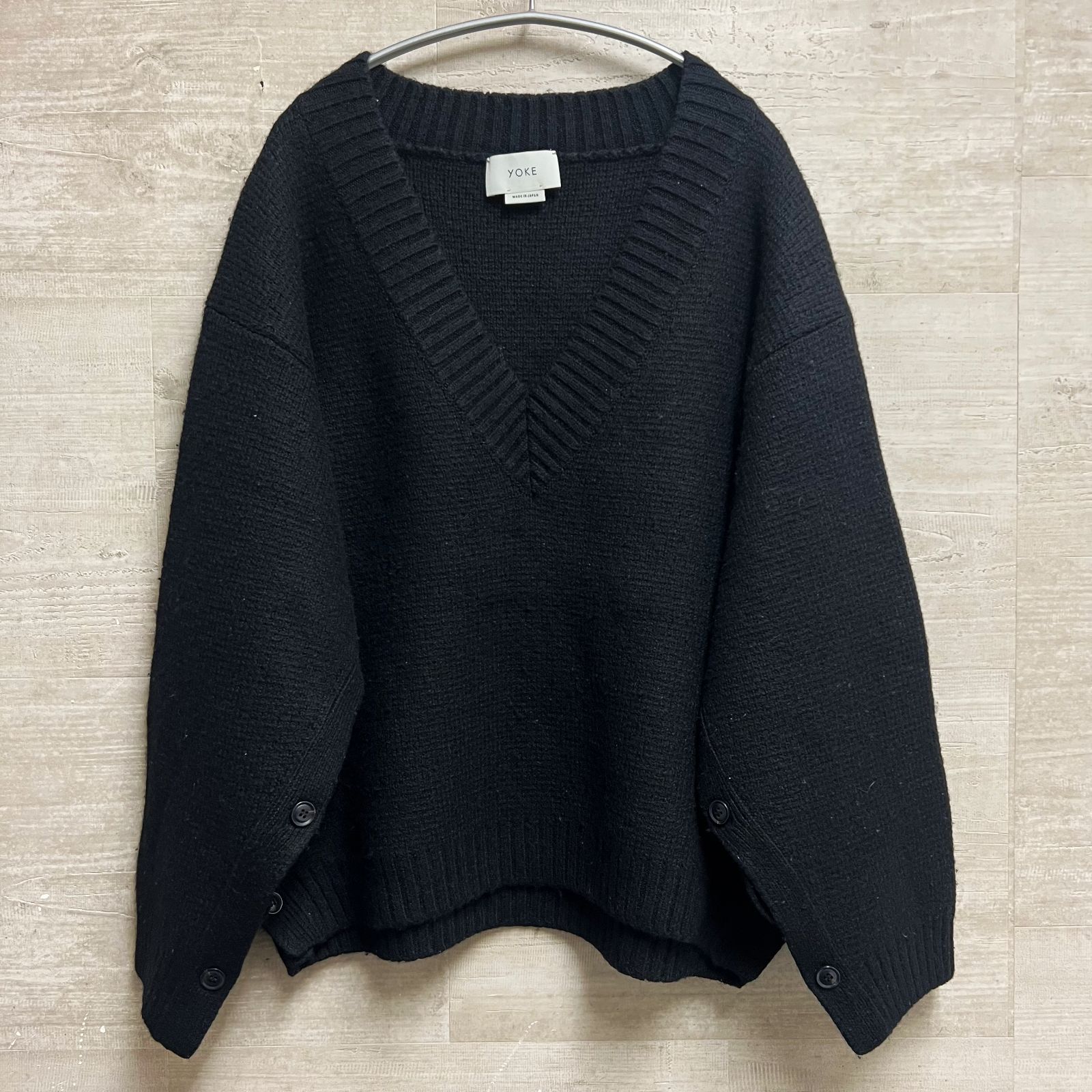 YOKE 19AW 5G MILANO RIB V-NECK KNIT YOKE ヨーク 19AW 5G MILANO RIB 