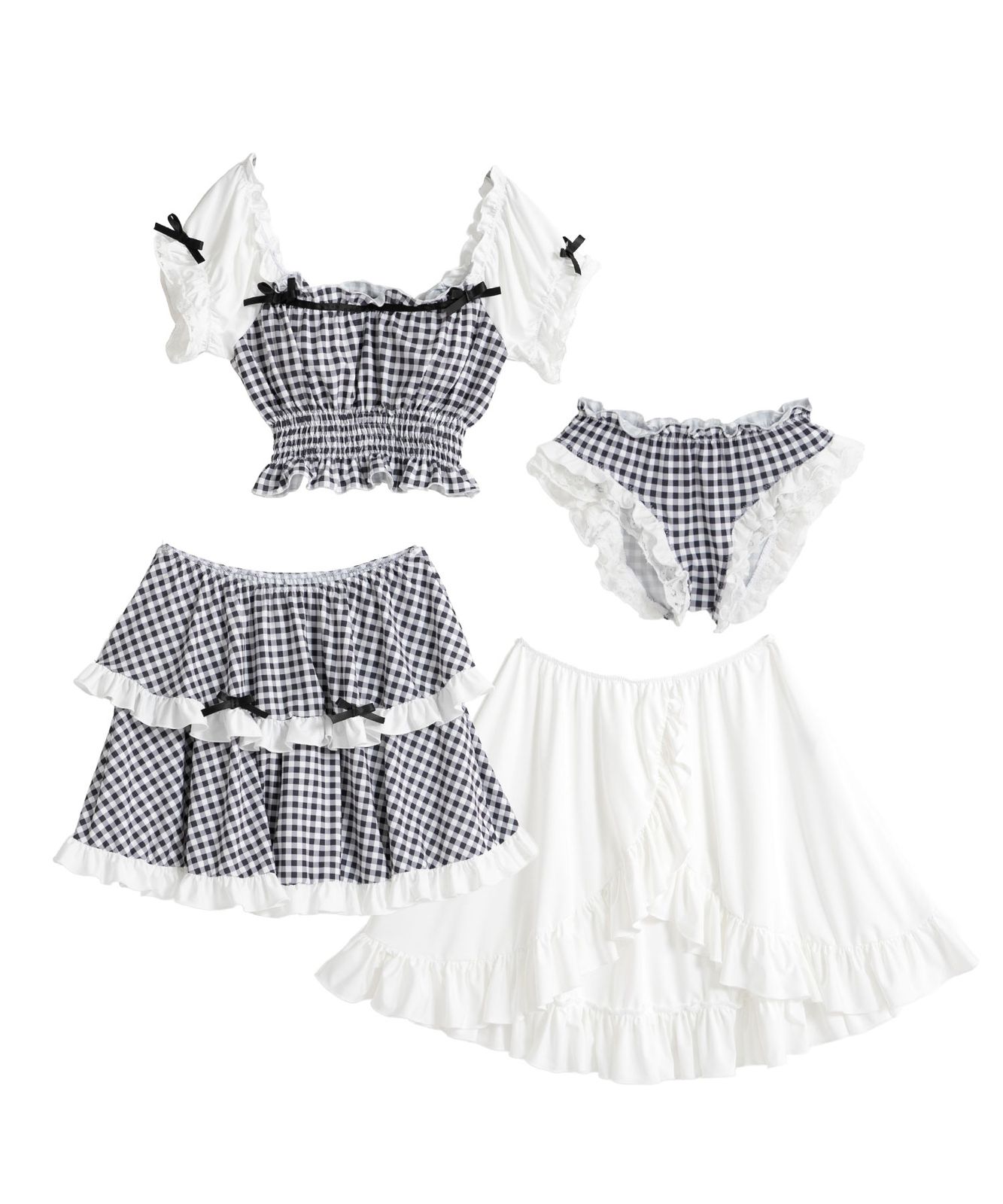 希少 夢展望 ディアマイラブ 水着 3点セット フリル ビキニ リボン 夢