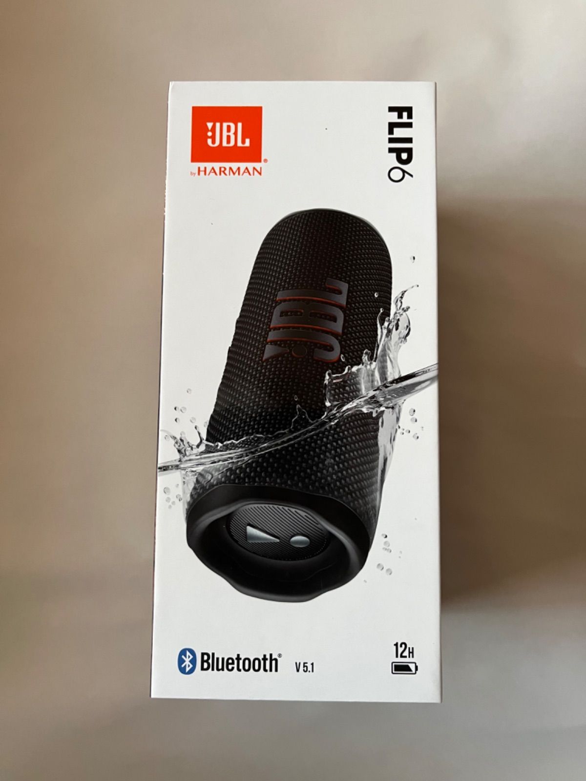 JBL FLIP6 ブラック Bluetoothスピーカー 2ウェイ・スピーカー構成/USB 