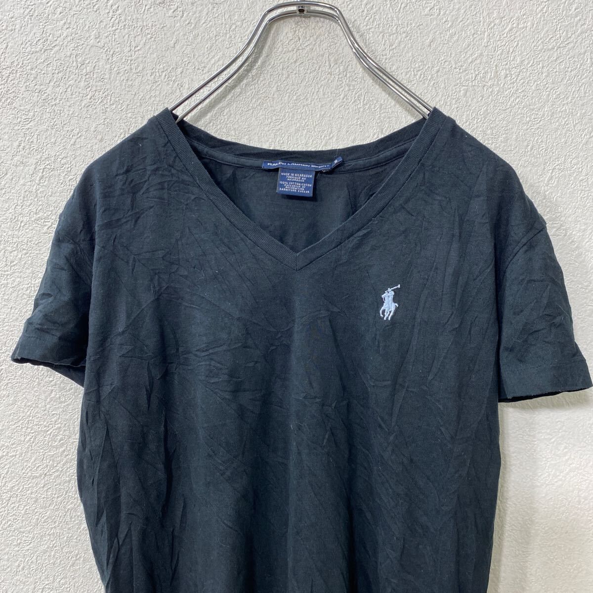 ラルフローレン　Ｔシャツ レディースＬ　Ｖネック　ブラック 楽天市場】ポロ ラルフローレン レディース ガールズ キッズ T