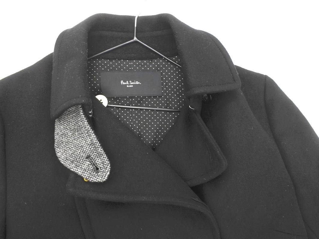 Paul Smith BLACK カシミヤ入り ウールロングコート Paul Smith Black ポールスミスブラック カシミヤコート 美品