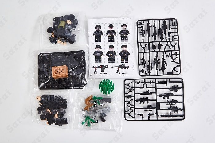 LEGO レゴ 互換 ブロック SWAT 警察 特殊部隊 アンチテロ部隊 6体