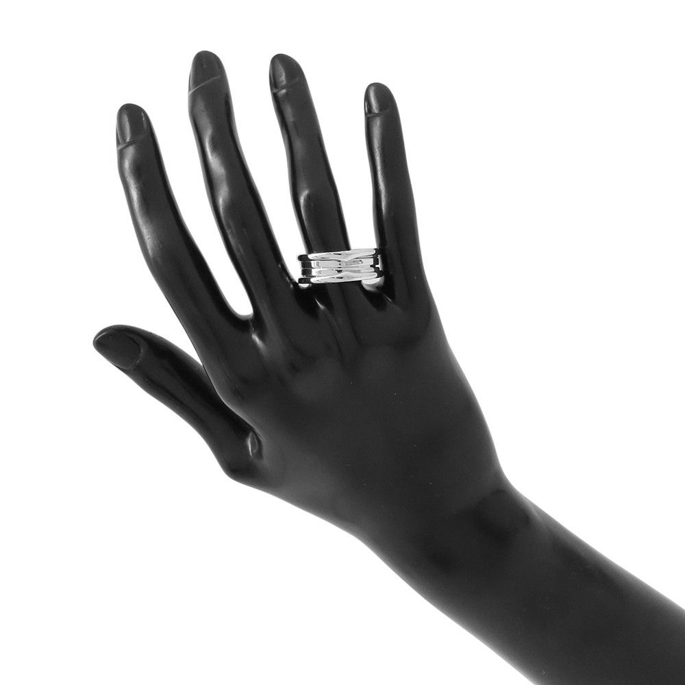 ★★匡です★★ ブルガリ YGK18 ビー・ゼロワン 2バンド #59 ブルガリ リング ビーゼロワン B-zero1 2バンド K18WGホワイト