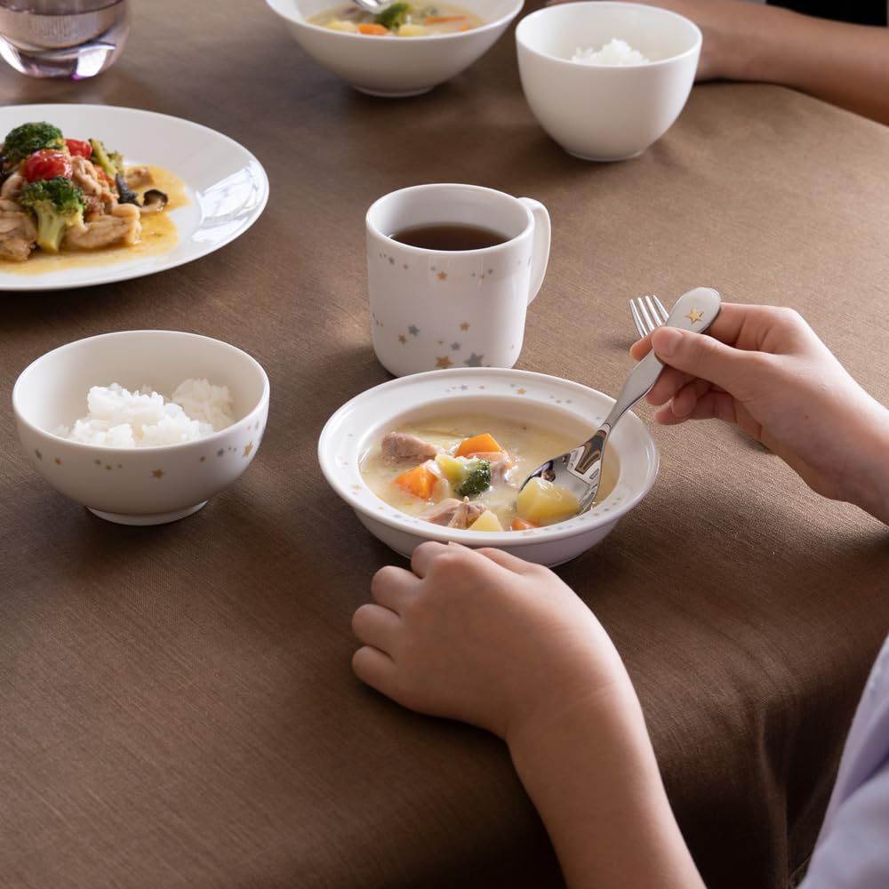 NARUMI ナルミ 子供用 食器セット シャイニングスター 3点セット かわいい すくいやすい食器 出産祝い お食い初め 離乳食 ギフト 電子レンジ温め 食洗機対応 ギフト箱入り 41795 33551
