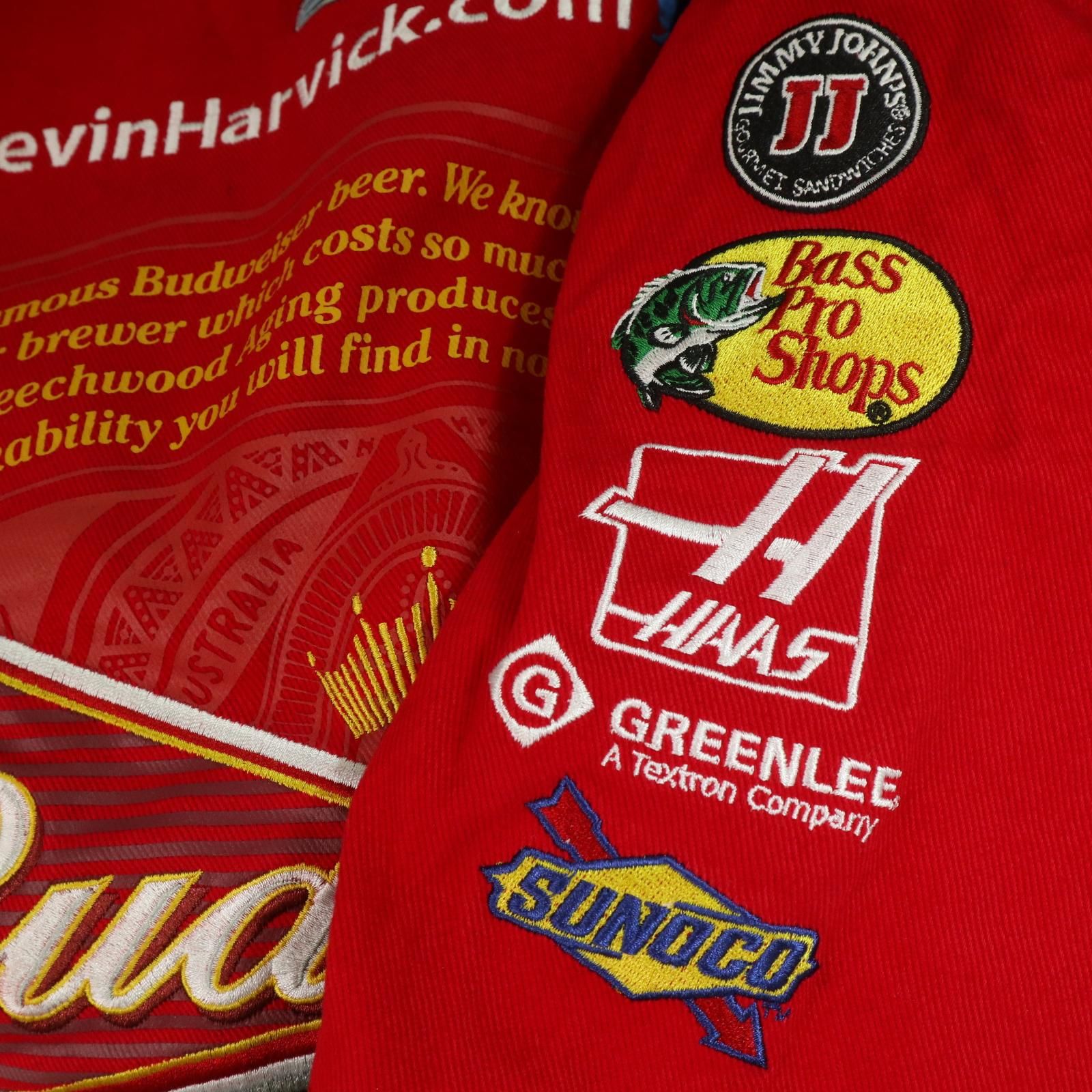 希少 バドワイザー レーシング ジャケット jh design NASCAR JH DESIGN ジェーエイチデザイン NASCAR ナスカー Budwiser