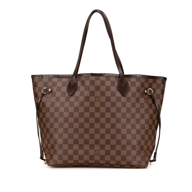 ルイ ヴィトン ダミエ ネヴァーフルMM ショルダーバッグ トートバッグ N51105 ブラウン PVC レザー レディース LOUIS VUITTON 1-0210884