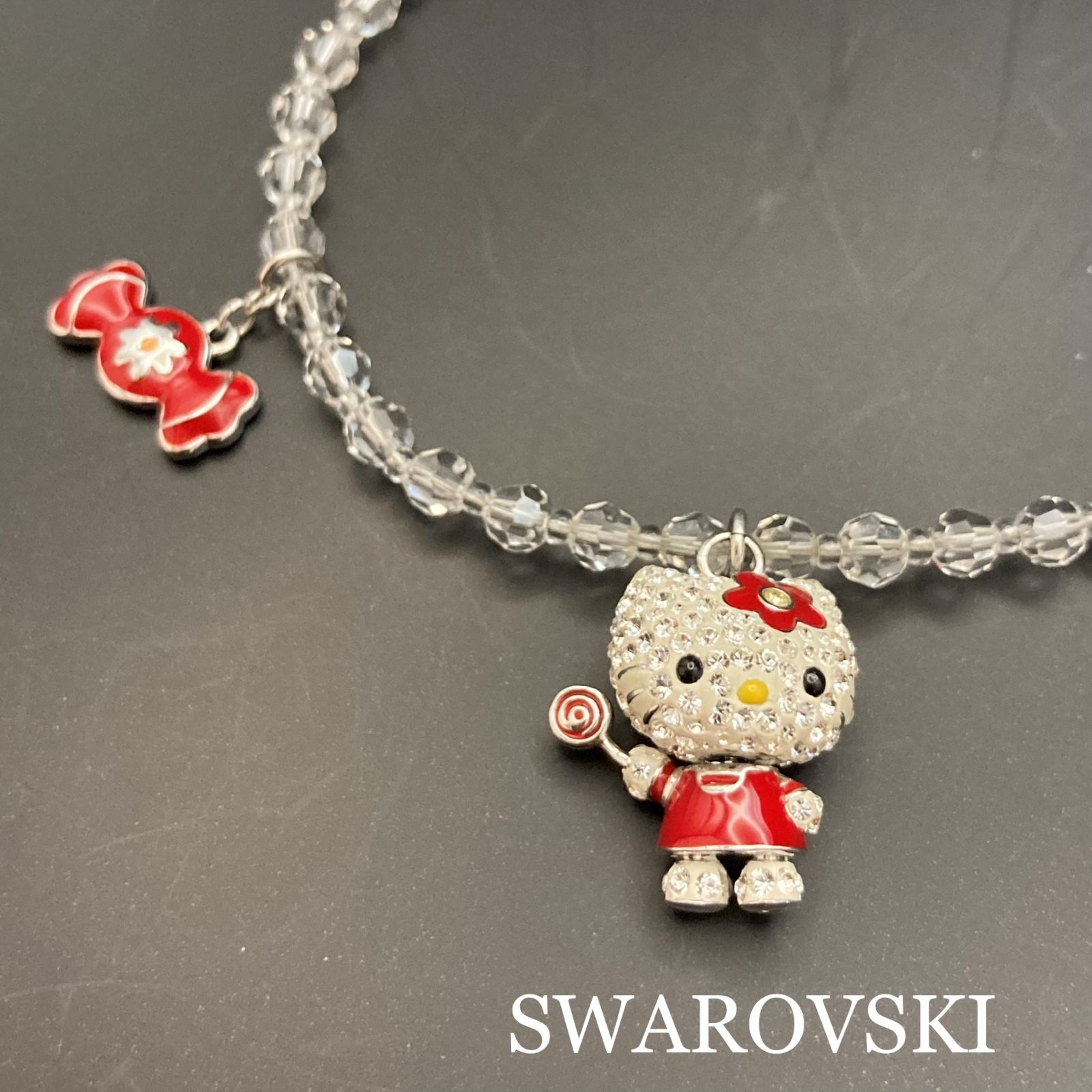 極美品✨】SWAROVSKI スワロフスキー ブレスレット ハローキティ 