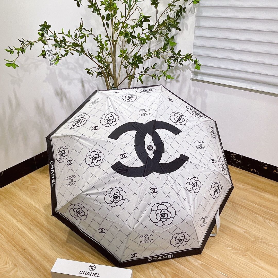 シャネル CHANEL 傘 折り畳み 晴雨兼用 日傘 遮光 - メルカリ