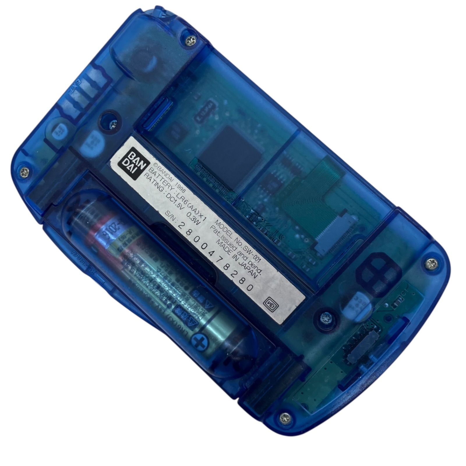 ワンダースワン/スケルトンブルー バンダイ ワンダースワン スケルトンブルー ジャンク SW-001 ゲーム機