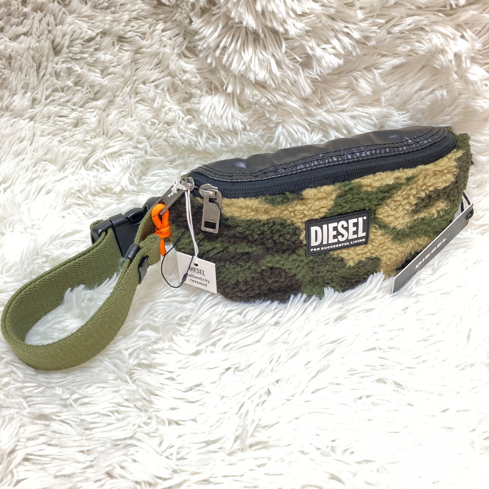 エ*ー様 【新品】DIESEL ウエストポーチ ウエストバッグ カモフラ 迷彩 楽天市場】DIESEL ディーゼル ウエストポーチフロントWポケット