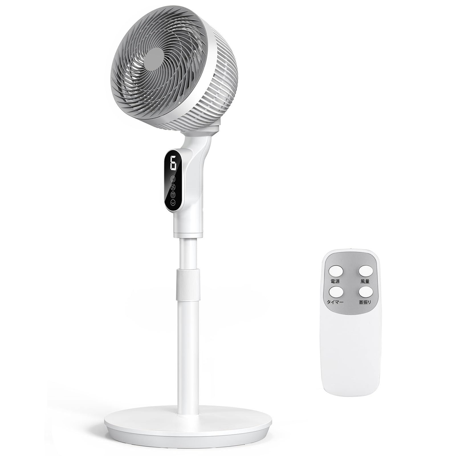 リビング扇風機 兼用 2025モデル 首振り 節電対策 1台多役 省エネ 風量6段階 パワフル送風 大風量 60秒パネル自動消灯 リモコン付き 換気扇 タイマー付き サーキュレーター 高さ調節 1.8M電源コード 24畳 お手入れ簡単 オールシーズン活躍