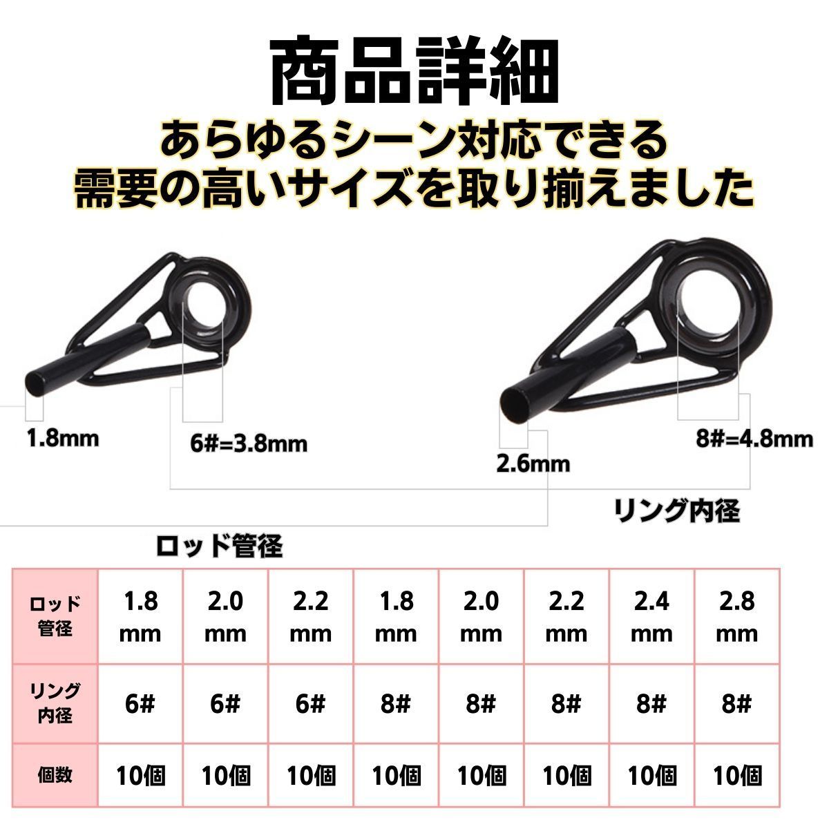 ガイド 釣り ロッド 80個セット ケース付き 修理 トップ リング 釣り用ガイド 釣り竿 先端 フィッシングガイド 釣り竿 先端 フィッシング 交換  補修 竿先 磯竿 投げ竿 先端 穂先 海 川 釣り用品 つりざお 道具 パーツ 初心者 便利 売れ筋 人気 -