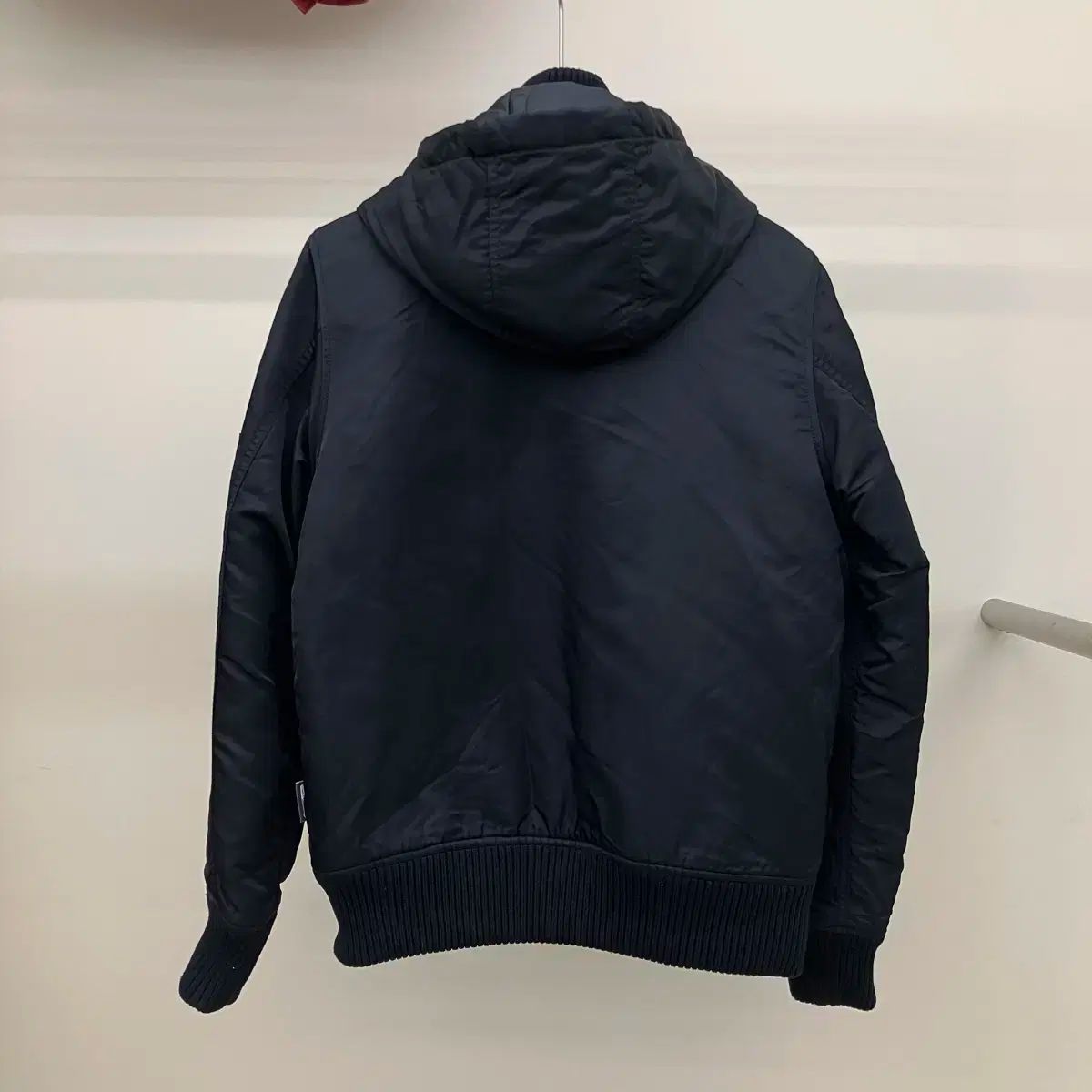 ALPHA INDUSTRIES アルファ インダストリーズ フード パッチ 航空 ブルゾン 黒 M KANDAIZUMI_COM