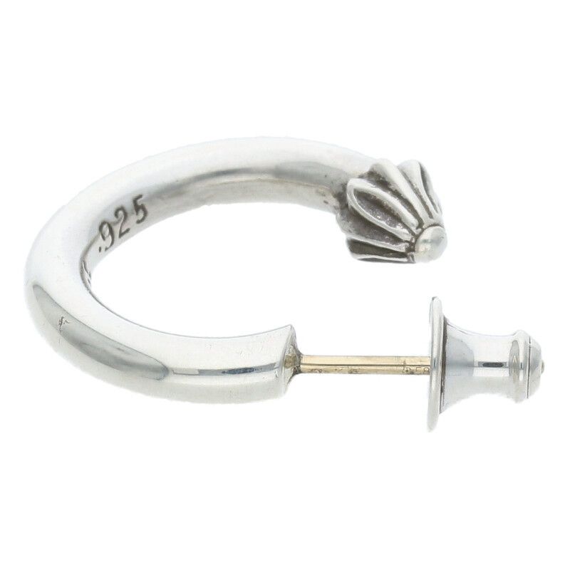 クロムハーツ HOOP PLAIN/プレーンフープ シルバーピアス メンズ  