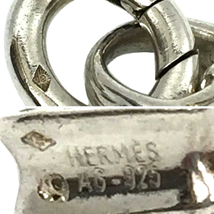 HERMES エルメス エブリン ペンダントトップ チャーム AG925 シルバー