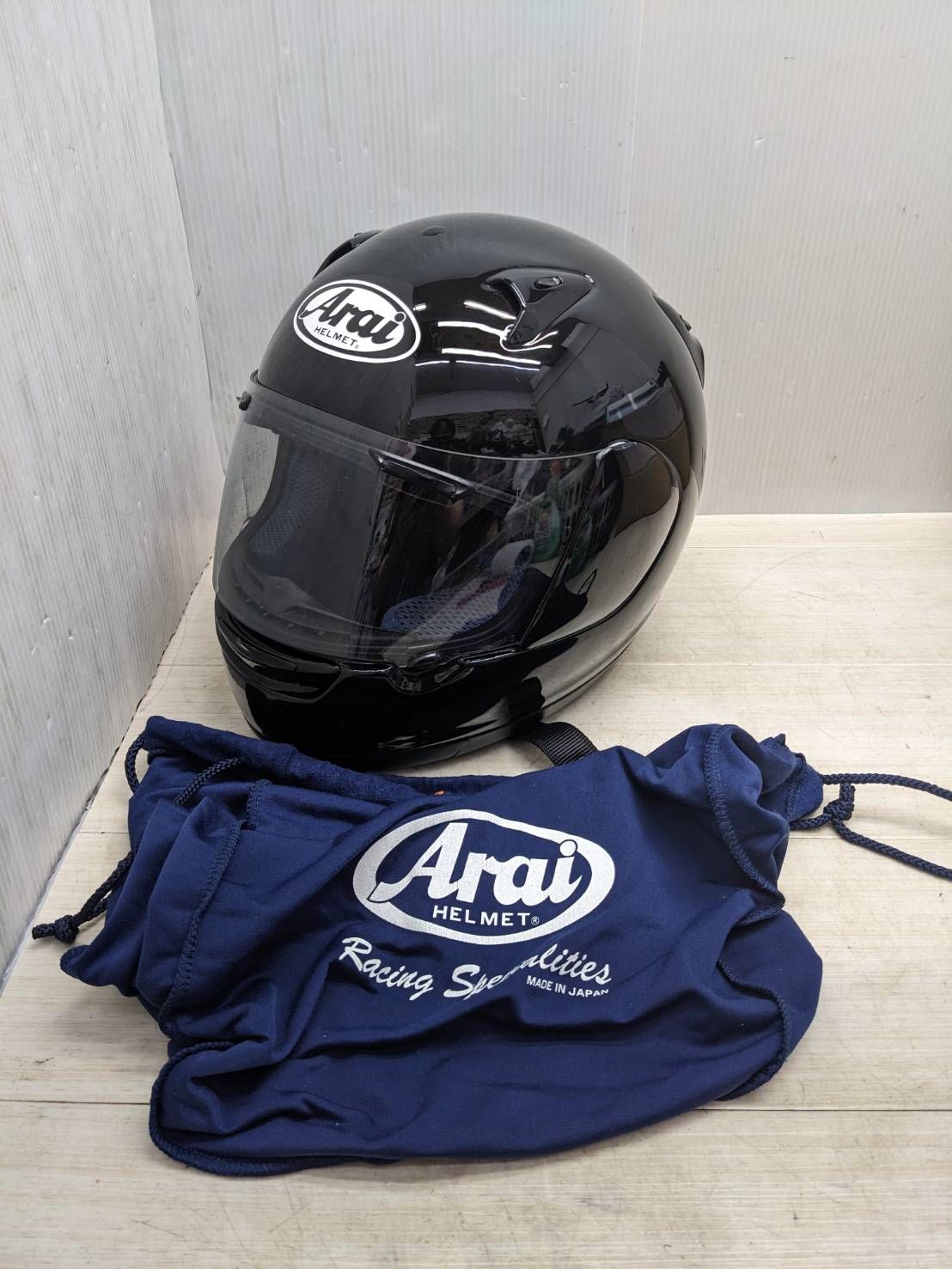 S99148 ARAI 袋付き バイク用 フルフェイス ヘルメット T8133-2007 57-58cm