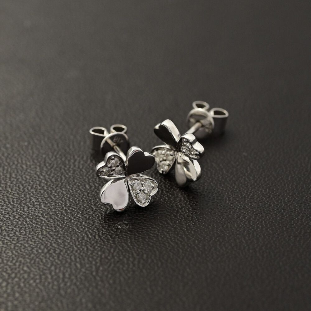 0.04ct/FD:0.04ct/FOLLI FOLLIE フォリフォリ 四つ葉のクローバー 12P 