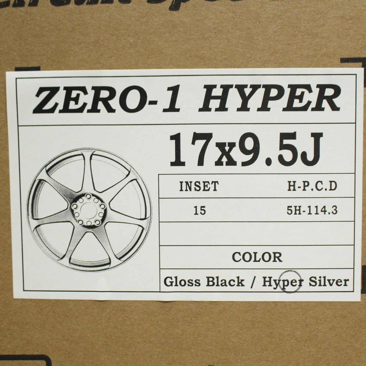 ドゥオール CST ZERO-1 HYPER ゼロワンハイパー 17インチ 9.5J+15