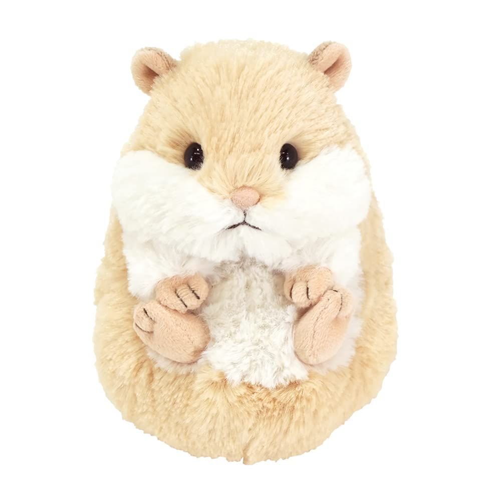 サンレモン(Sun Lemon) ころもっふる ハムスター ベージュ 12×15×14cm ぬいぐるみ アニマル P-8272 [ハムスター]