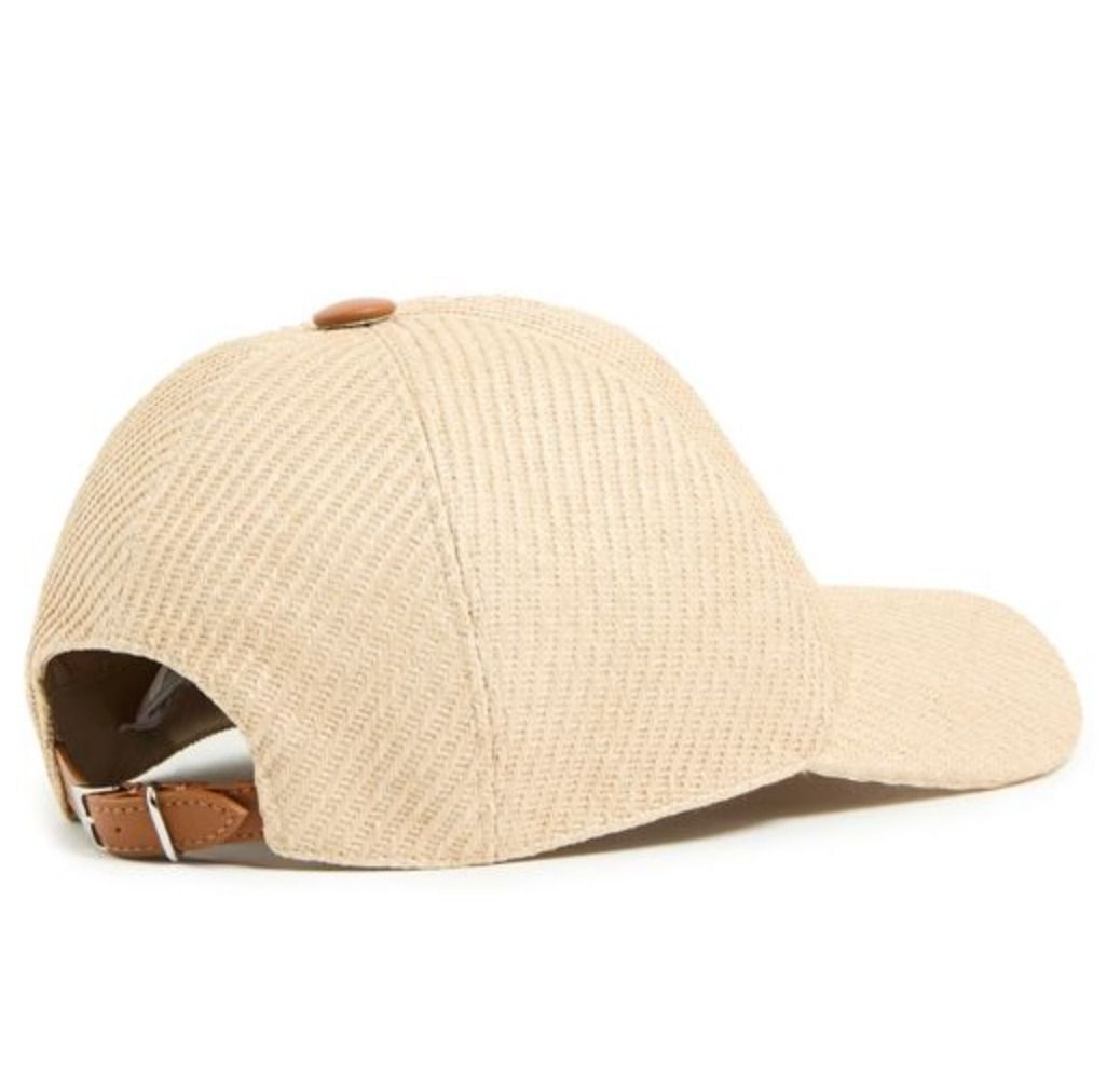 【関税込】MAXMARA JEZ ラフィア ルック ベースボールキャップ Max Mara マックスマーラ 帽子 キャップ ラフィア ルック ベース