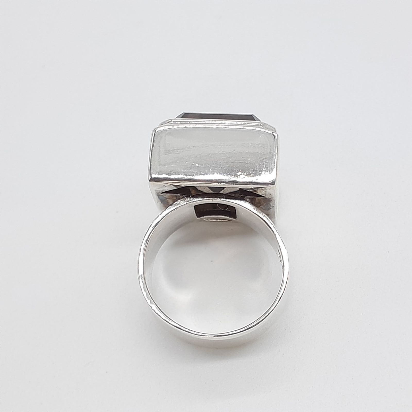 agete アガット リング SILVER 925 シルバー スモーキークォーツ