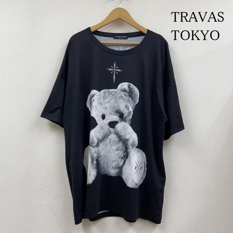 トラバストウキョウ×ルルド Tシャツ ビックシルエット 黒 アニメ 地雷