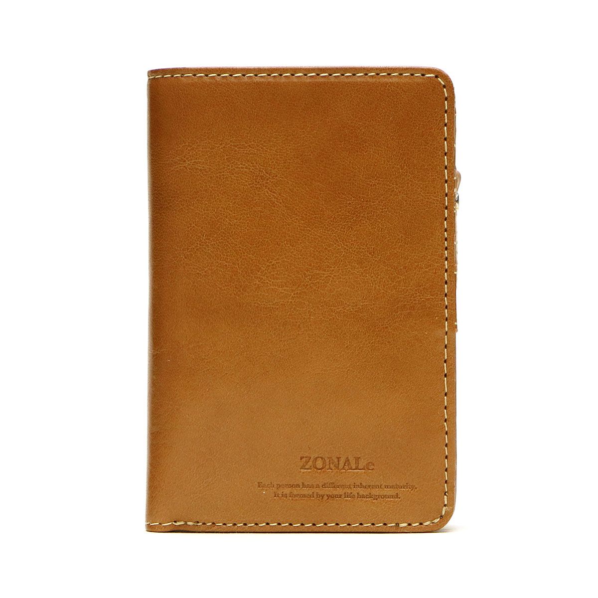 ゾナール ZONALe 二つ折り財布 RENZINA レンジナ 財布 本革 31085 小銭入れあり メンズ キャメル