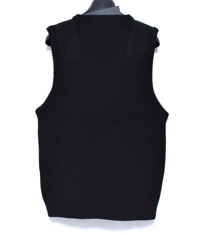 定価2万4200円 ラッセルノ ゴルフ ロゴ刺繍 ニット ベスト 4 M 5 L 6 XL RG-2330502 ブラック ゴルフウェア ベスト